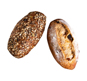 نان قهوه ای کنجدی